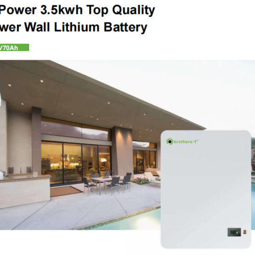 Li-Power 3.5KWH Power Wall  Solar Lithium Battery